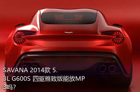 SAVANA 2014款 5.3L G600S 四驱雅致版能放MP3吗？