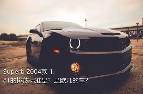 Superb 2004款 1.8T的排放标准是？是欧几的车？