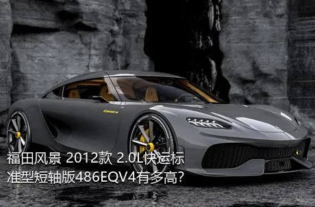 福田风景 2012款 2.0L快运标准型短轴版486EQV4有多高？