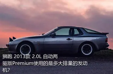 狮跑 2013款 2.0L 自动两驱版Premium使用的是多大排量的发动机？