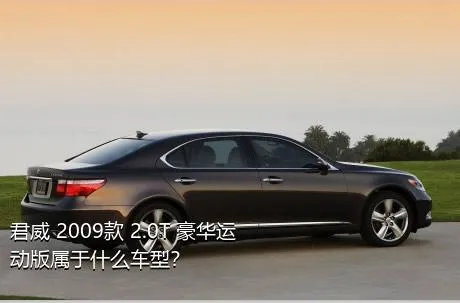 君威 2009款 2.0T 豪华运动版属于什么车型？