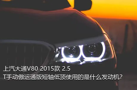 上汽大通V80 2015款 2.5T手动傲运通版短轴低顶使用的是什么发动机？