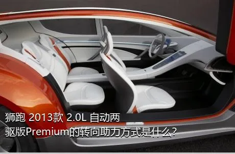 狮跑 2013款 2.0L 自动两驱版Premium的转向助力方式是什么？