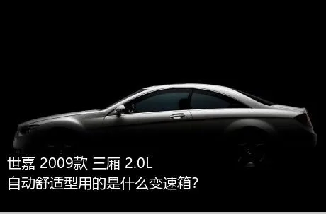 世嘉 2009款 三厢 2.0L 自动舒适型用的是什么变速箱？