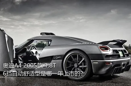 奥迪A4 2005款 1.8T 6挡自动舒适型是哪一年上市的？