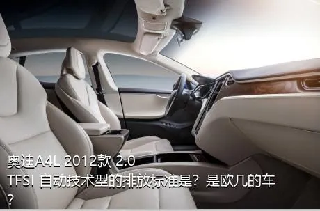 奥迪A4L 2012款 2.0 TFSI 自动技术型的排放标准是？是欧几的车？