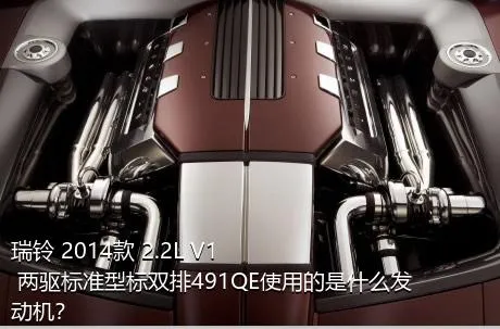 瑞铃 2014款 2.2L V1 两驱标准型标双排491QE使用的是什么发动机？