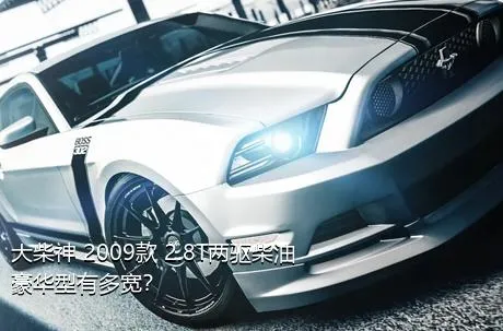 大柴神 2009款 2.8T两驱柴油豪华型有多宽？