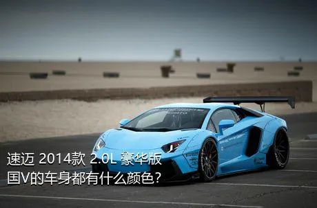 速迈 2014款 2.0L 豪华版 国V的车身都有什么颜色？