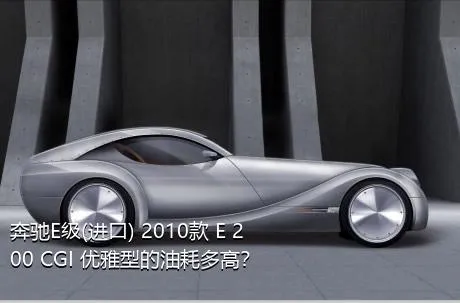 奔驰E级(进口) 2010款 E 200 CGI 优雅型的油耗多高？