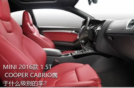 MINI 2016款 1.5T COOPER CABRIO属于什么级别的车？