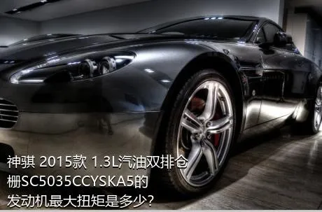 神骐 2015款 1.3L汽油双排仓栅SC5035CCYSKA5的发动机最大扭矩是多少？