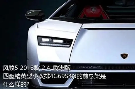 风骏5 2013款 2.4L欧洲版 四驱精英型小双排4G69S4N的前悬架是什么样的？