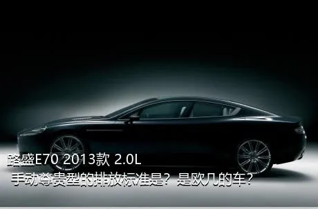 路盛E70 2013款 2.0L 手动尊贵型的排放标准是？是欧几的车？