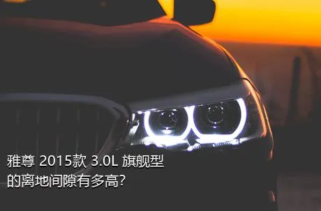 雅尊 2015款 3.0L 旗舰型的离地间隙有多高？