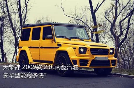 大柴神 2009款 2.0L两驱汽油豪华型能跑多快？