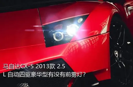 马自达CX-5 2013款 2.5L 自动四驱豪华型有没有前雾灯？