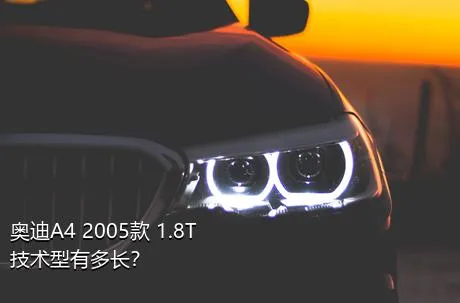 奥迪A4 2005款 1.8T 技术型有多长？