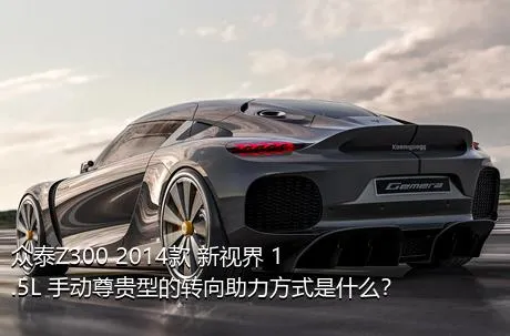 众泰Z300 2014款 新视界 1.5L 手动尊贵型的转向助力方式是什么？