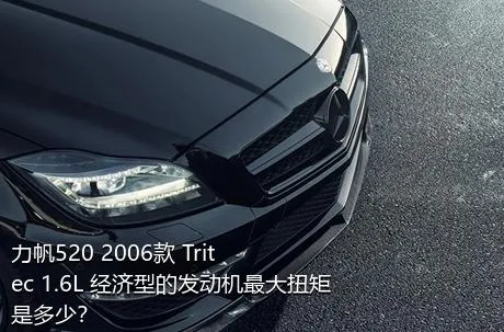 力帆520 2006款 Tritec 1.6L 经济型的发动机最大扭矩是多少？