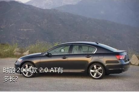 时韵 2004款 2.0 AT有多长？