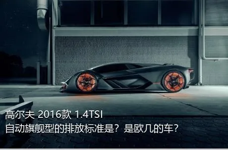 高尔夫 2016款 1.4TSI 自动旗舰型的排放标准是？是欧几的车？