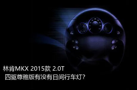 林肯MKX 2015款 2.0T 四驱尊雅版有没有日间行车灯？