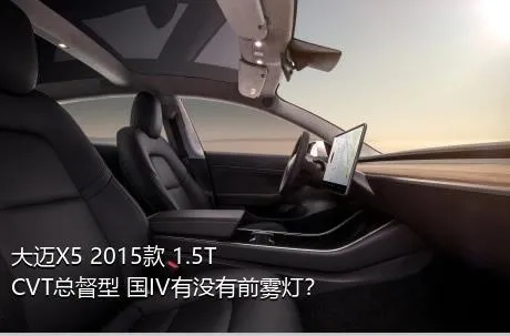 大迈X5 2015款 1.5T CVT总督型 国IV有没有前雾灯？