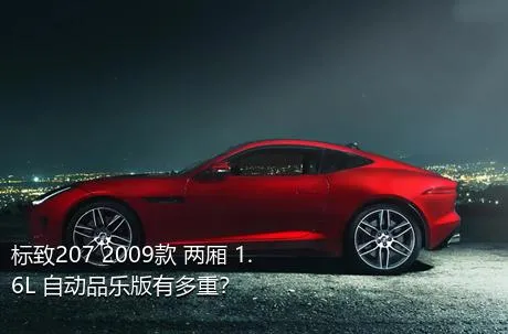 标致207 2009款 两厢 1.6L 自动品乐版有多重？