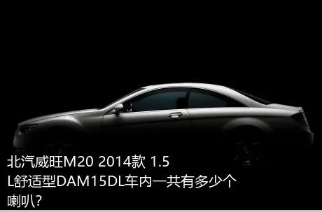 北汽威旺M20 2014款 1.5L舒适型DAM15DL车内一共有多少个喇叭？