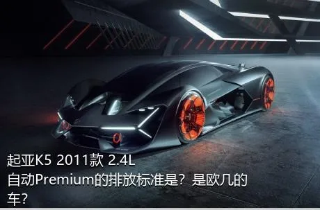 起亚K5 2011款 2.4L 自动Premium的排放标准是？是欧几的车？