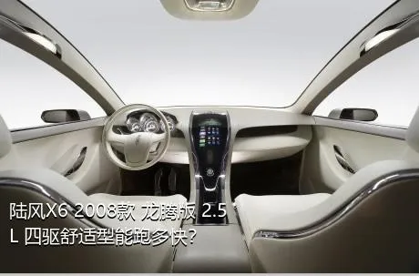 陆风X6 2008款 龙腾版 2.5L 四驱舒适型能跑多快？