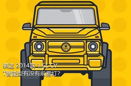 骐达 2014款 1.6L CVT智能型有没有前雾灯？