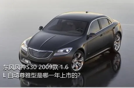 东风风神S30 2009款 1.6L 自动尊雅型是哪一年上市的？