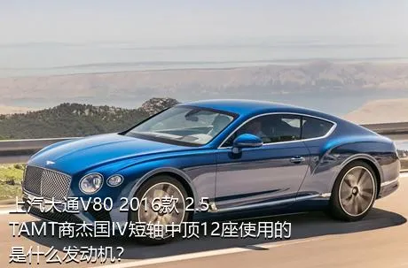 上汽大通V80 2016款 2.5TAMT商杰国IV短轴中顶12座使用的是什么发动机？