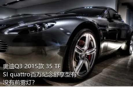 奥迪Q3 2015款 35 TFSI quattro百万纪念舒享型有没有前雾灯？