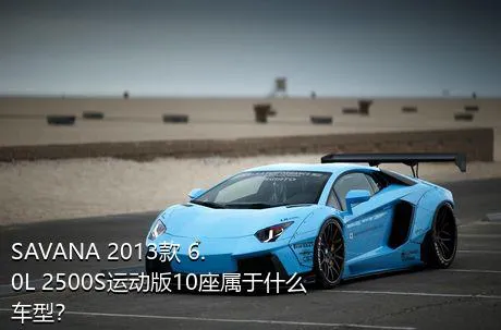 SAVANA 2013款 6.0L 2500S运动版10座属于什么车型？