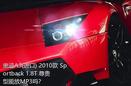 奥迪A3(进口) 2010款 Sportback 1.8T 尊贵型能放MP3吗？