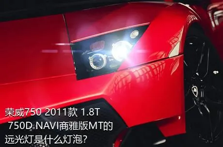 荣威750 2011款 1.8T 750D NAVI商雅版MT的远光灯是什么灯泡？