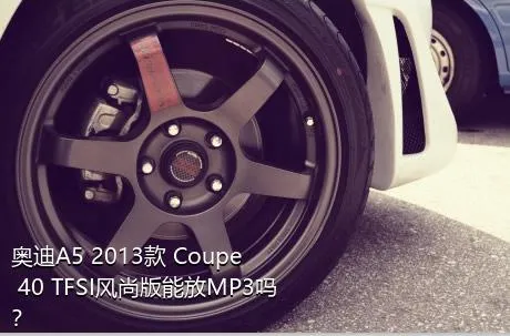 奥迪A5 2013款 Coupe 40 TFSI风尚版能放MP3吗？