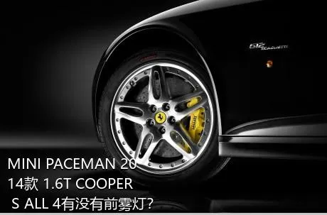 MINI PACEMAN 2014款 1.6T COOPER S ALL 4有没有前雾灯？