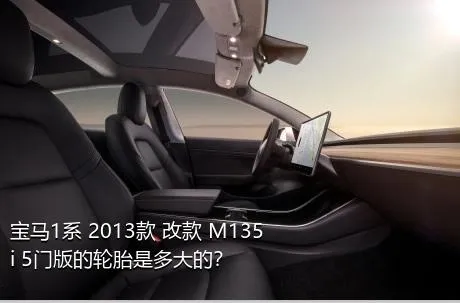 宝马1系 2013款 改款 M135i 5门版的轮胎是多大的？