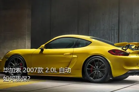 毕加索 2007款 2.0L 自动如何质保？