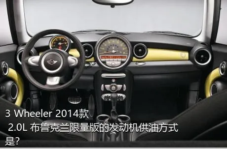 3 Wheeler 2014款 2.0L 布鲁克兰限量版的发动机供油方式是？