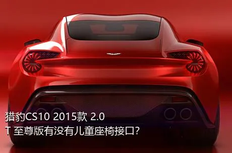 猎豹CS10 2015款 2.0T 至尊版有没有儿童座椅接口？