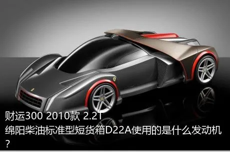 财运300 2010款 2.2T绵阳柴油标准型短货箱D22A使用的是什么发动机？