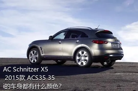 AC Schnitzer X5 2015款 ACS35 35i的车身都有什么颜色？