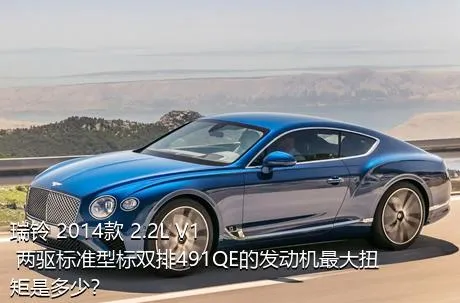 瑞铃 2014款 2.2L V1 两驱标准型标双排491QE的发动机最大扭矩是多少？