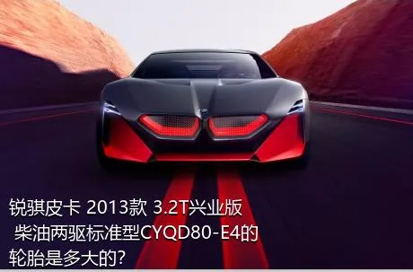 锐骐皮卡 2013款 3.2T兴业版 柴油两驱标准型CYQD80-E4的轮胎是多大的？