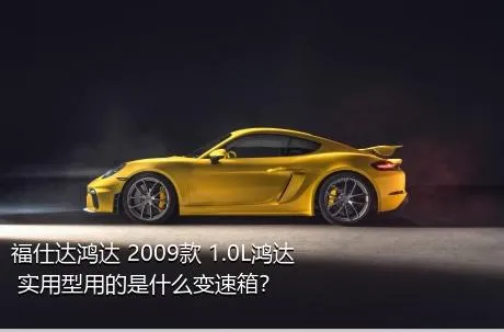 福仕达鸿达 2009款 1.0L鸿达 实用型用的是什么变速箱？